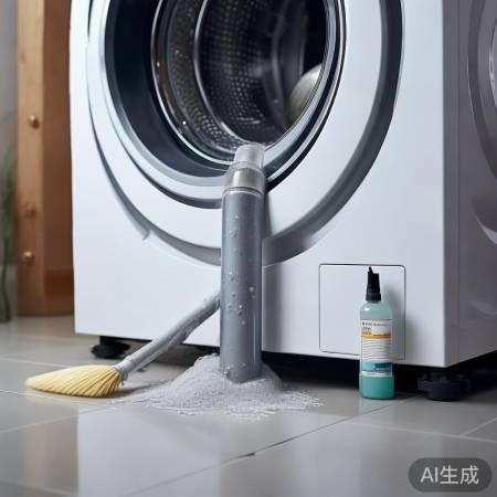 洗衣机底排水管清洁法