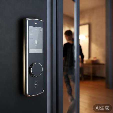 “AOC指纹锁,安全便捷生活。