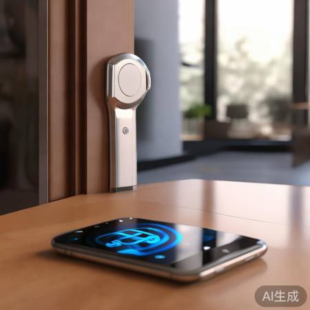 智能锁蓝牙开锁,短距便捷。