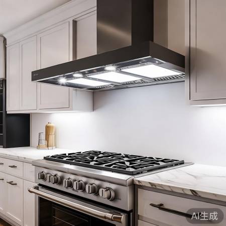 油烟机安装要点：炉灶上方，捕捉