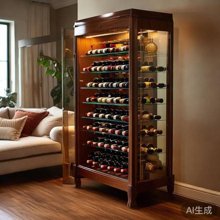 “红酒柜布局,提升家居品味”