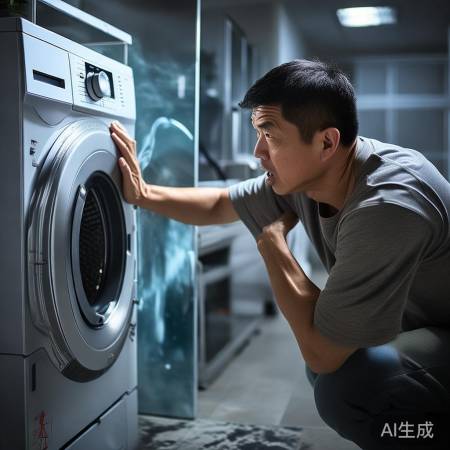 美的洗衣机漏电隐患，警惕安全！