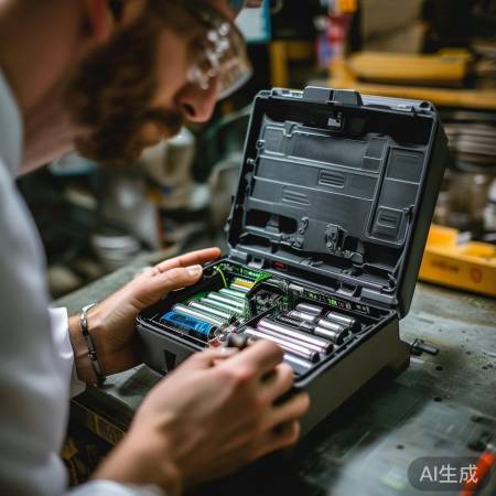 换新电池，固定盖子。