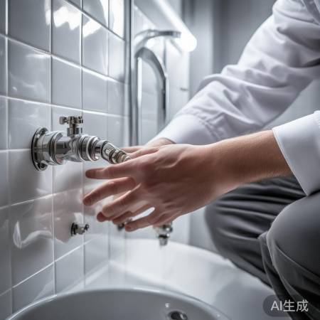 安装完毕,查水阀严密度。