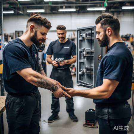 专业师傅修好我家保险柜锁