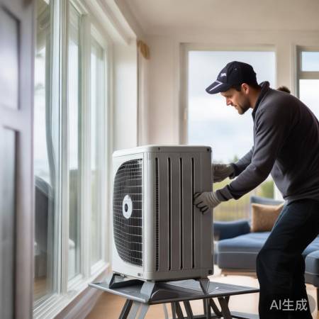 高层装空气能热水器,选窗边阳台