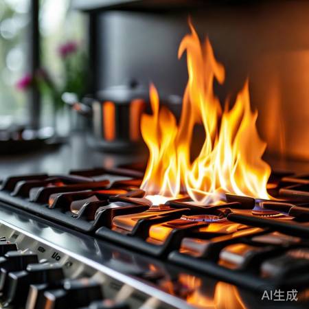 “伊莱克斯燃气灶,火力强大,调