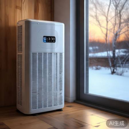 空气能热泵:室外低温热,室内温