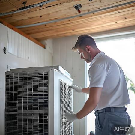 定期清洗热泵散热器,节能增效。