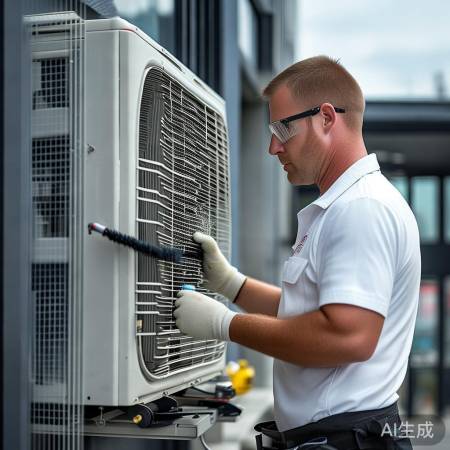 空调外机清洁完毕