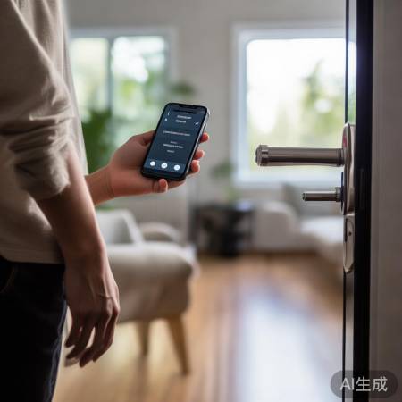 “智能锁连接成功,电源开启!”