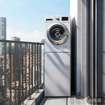 阳台洗衣机,竖放更节省空间