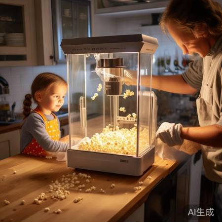 空气能爆米机使用注意：防烫伤、