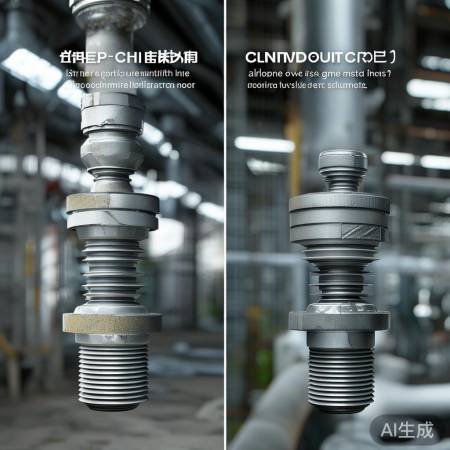 水管接口螺纹卡箍,安装易锈难。