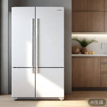 白色冰箱简约百搭,厨房亮丽清爽