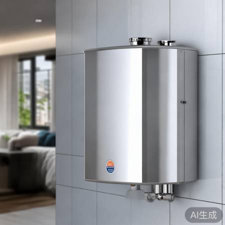 小巧壁挂热水器,安全安装二楼