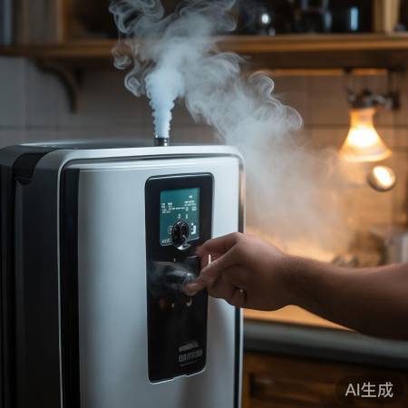 热水器水温过高，焦油增多，焦臭