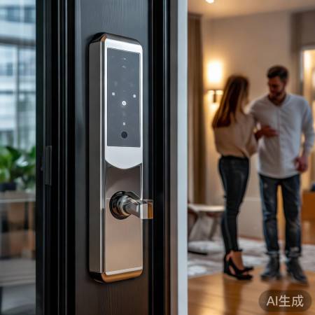 新房配置查合同，指纹锁问销售。