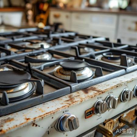 新旧燃气灶对比,技术革新显著。