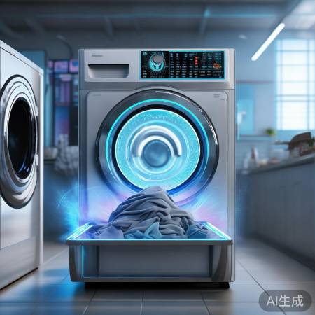 洗衣机AI智能,一键洗衣新时代