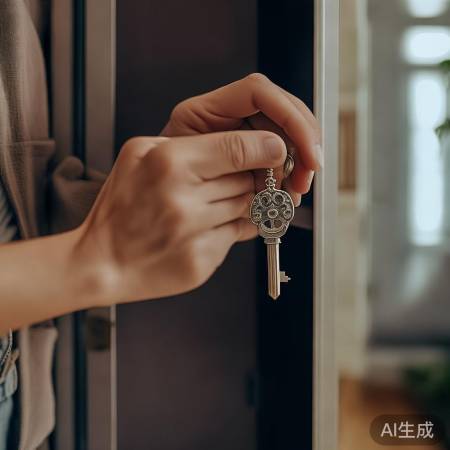 “备机械钥匙,以防智能锁失灵。