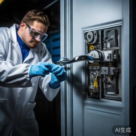 “拆防盗门手把,先锁门,防意外