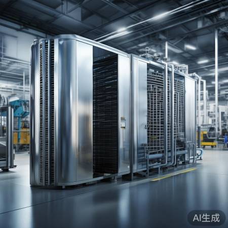 “换热器:冷热交换,调节温度神