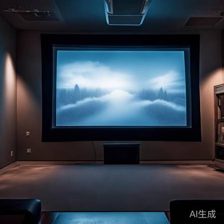 投影仪安装:墙面距离适中,避光