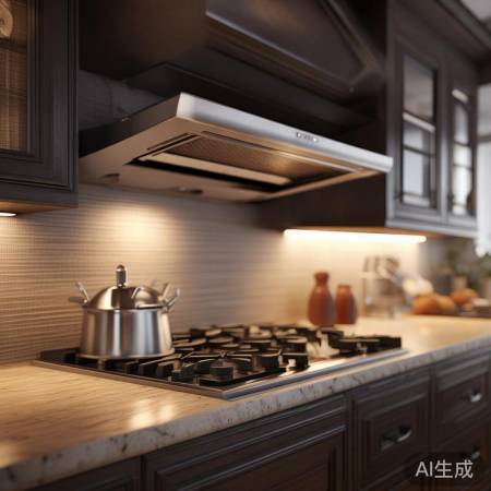 低噪音油烟机，守护家人安宁。