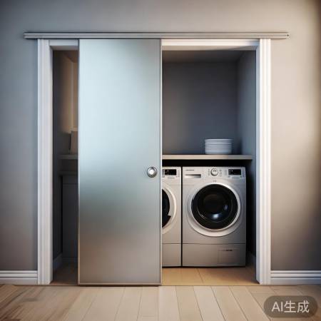 安装滑动门,洗衣机更实用美观