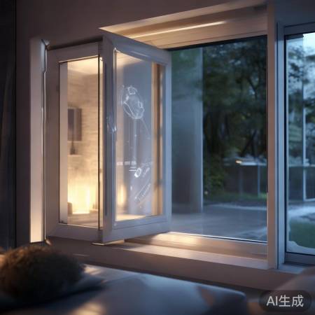 森鹰铝包木空调窗,智能感应自动