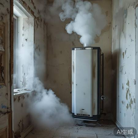 壁挂炉安装不当致出水汽