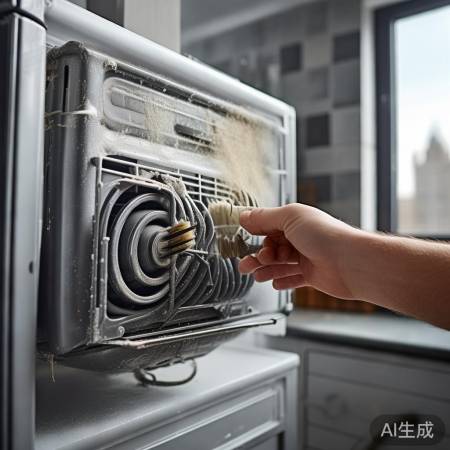 冰箱冷凝器堵塞,散热受阻,需清
