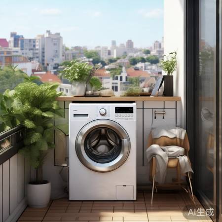 阳台洗衣机装修,时尚家居灵感。