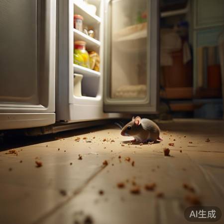 食物残渣引老鼠入冰箱