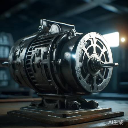 电机运转平稳,异响疑轴承故障。