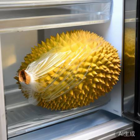 榴莲保鲜妙招：冰箱里靠墙处保存