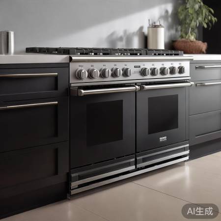 燃气灶330,黑银设计,厨房新