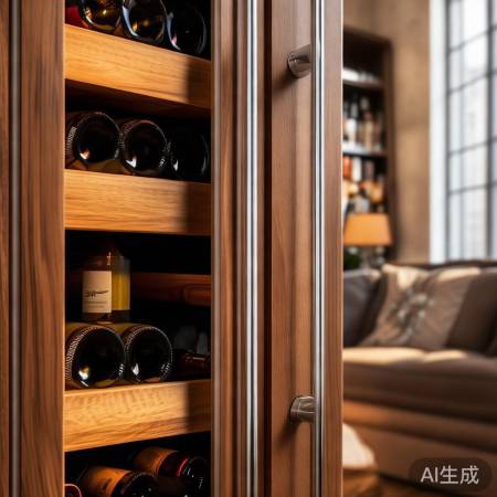 “40宽木门红酒柜,家居必备神