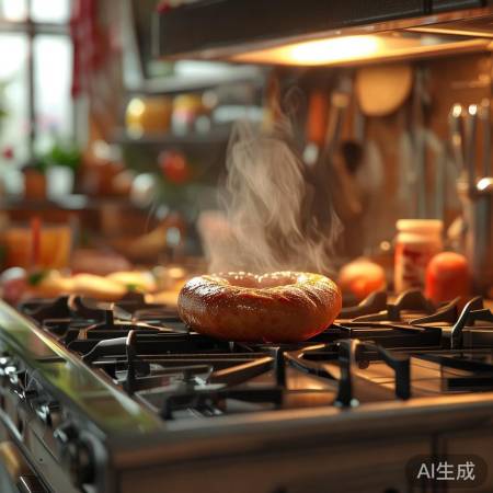 烤爱心肉肠,浪漫家常,集成灶制