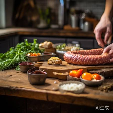 自制肉肠配调料,风味随你调