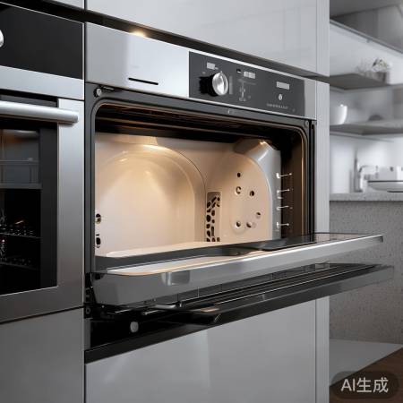 集成灶烤箱陶瓷内胆，环保高效。