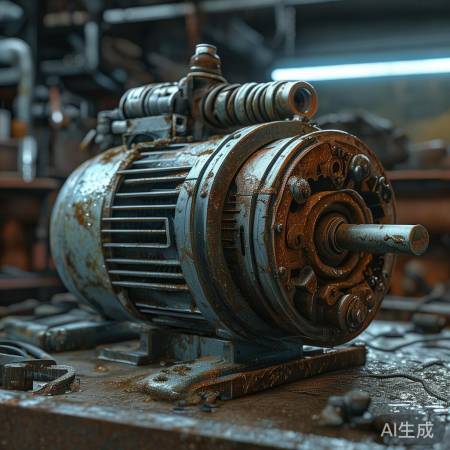 电机老化，部件磨损故障。