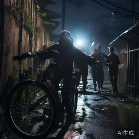 邻居发现自行车，自行车里藏翻乱