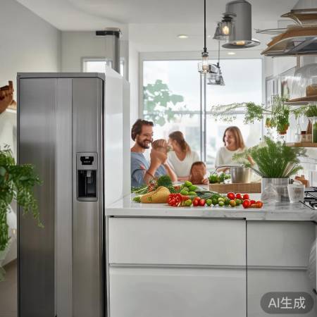 “大容量节能冰箱，生活更轻松”