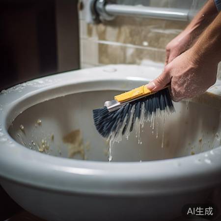 检查冲刷阀，清理积垢