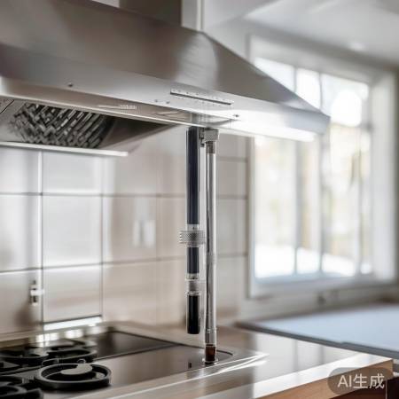 调整排烟管高度至70-80厘米