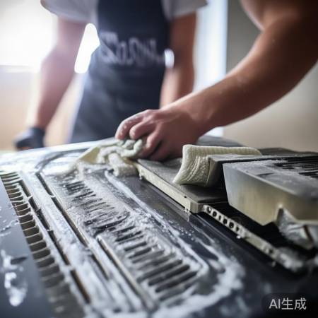 清洁热水器进出风口