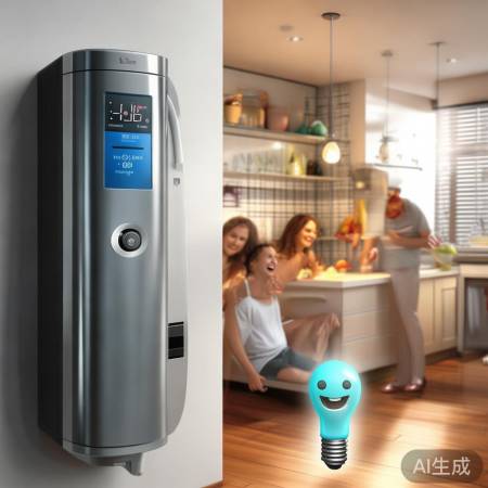 “节能热水器，省电30%”