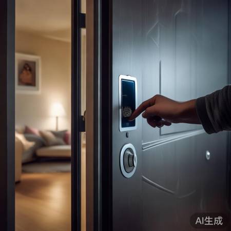 指纹锁，一键开门，科技生活